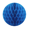 Бумажное украшение шар 40 см синий