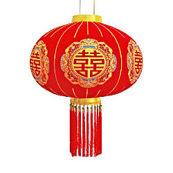 Китайский фонарь с кисточками Pro d-54 см, Процветание
