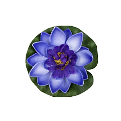 Плавающая раскрытая Лилия 10х10 см, синий