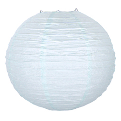 Подвесной фонарик стандарт 25 см голубой