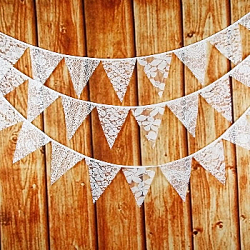 Гирлянда из кружева № 2, (3 м) Айвори